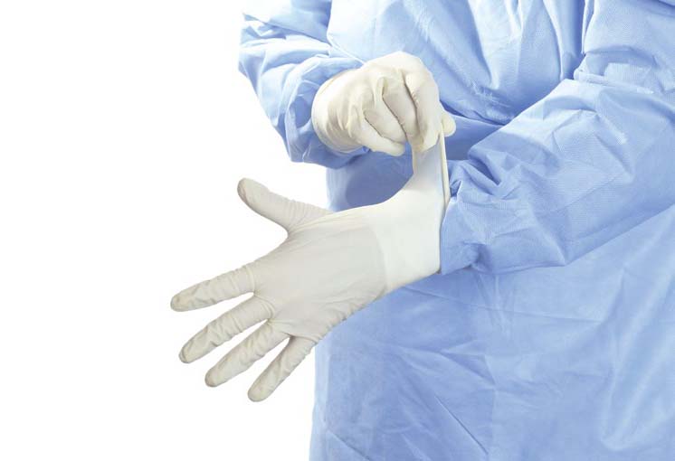 latex powder free surgical gloves